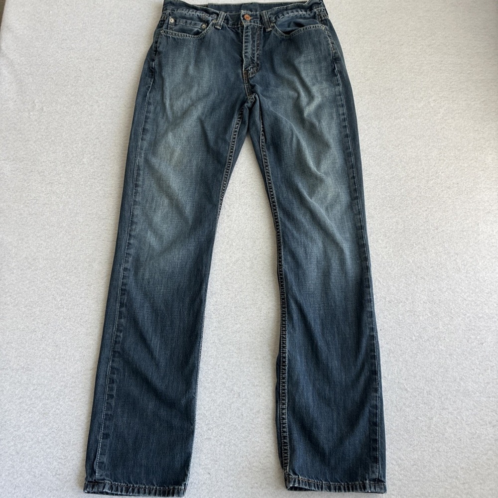 Levis 514 Jeans Mens 32x34 Classic Straight Leg Americana Medium Wash Denim